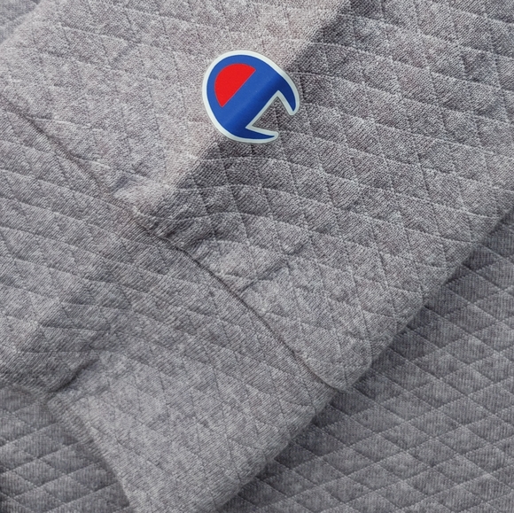 NWT Champion Men's Quarter-Zip Jacket, Heather Gray, Washington Huskies. - Picture 4 of 8